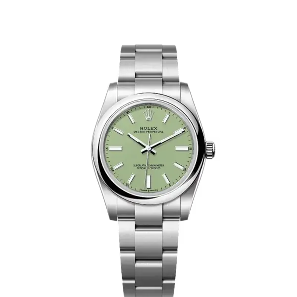Oyster Perpetual 34 Oyster, 34 mm, Oystersteel Ref. 124200-0006