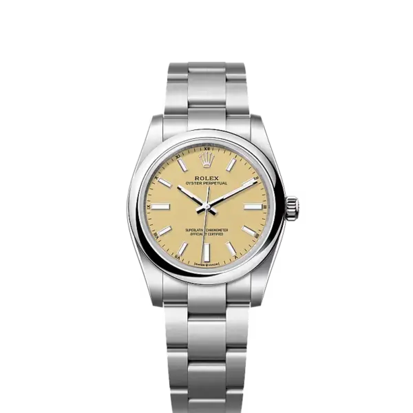 Oyster Perpetual 34 Oyster, 34 mm, Oystersteel Ref. 124200-0007