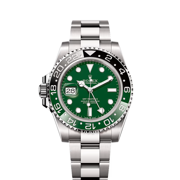 Rolex GMT-Master II Oyster, 40 mm, white gold Ref.126729VTNR - White Gold “Sprite‑Hulk”