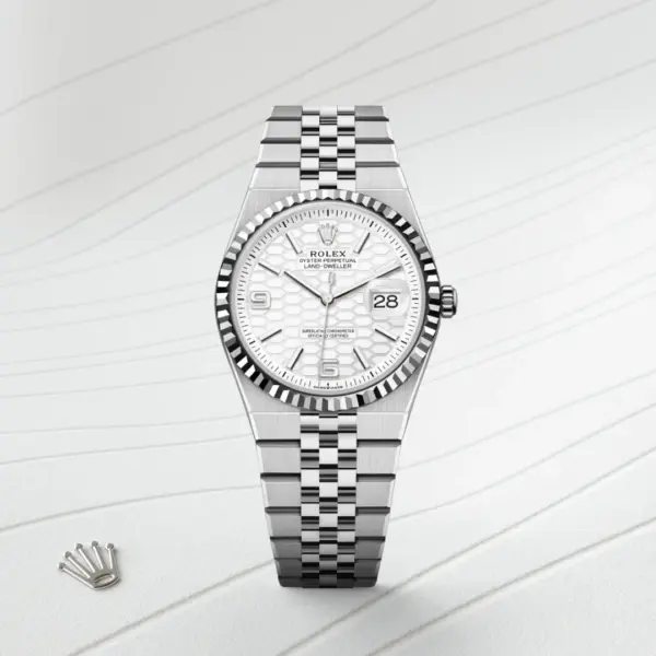 Rolex Land-Dweller 36mm Oystersteel and White Gold M127234-0001