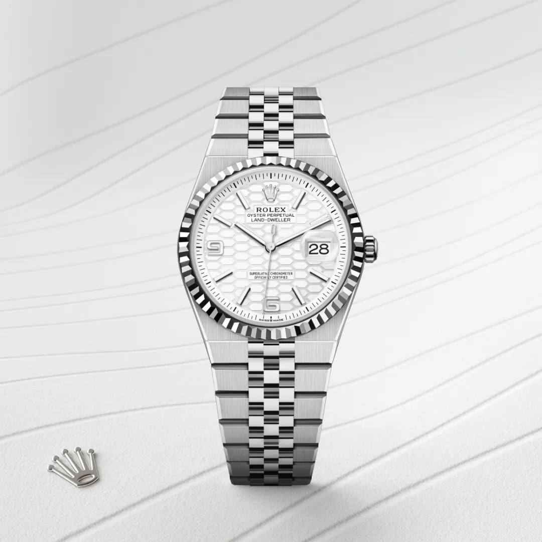 Rolex Land-Dweller 36mm Oystersteel and White Gold M127234-0001