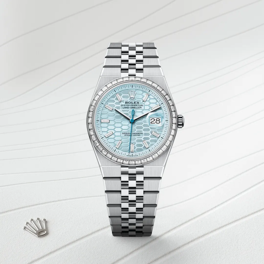 Rolex Land-Dweller 36mm Platinum and Diamonds M127286TBR-0001