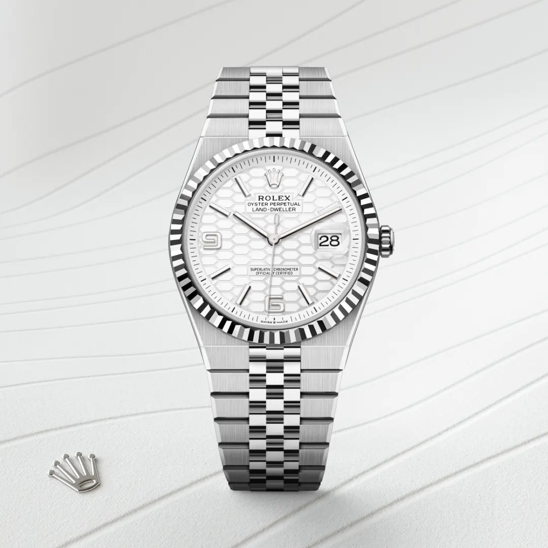 Rolex Land-Dweller 40mm Oystersteel and white gold, M127334-0001